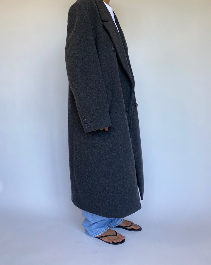 VINTAGE OVERSIZED GREY COAT-3
