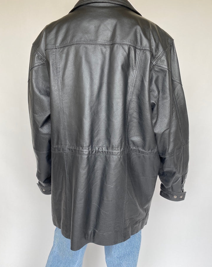 VINTAGE OVERSIZED LEATHER JACKET 726-2