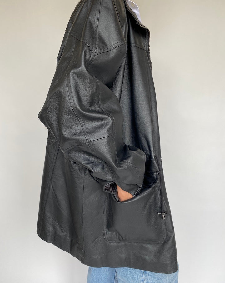 VINTAGE OVERSIZED LEATHER JACKET 726-3