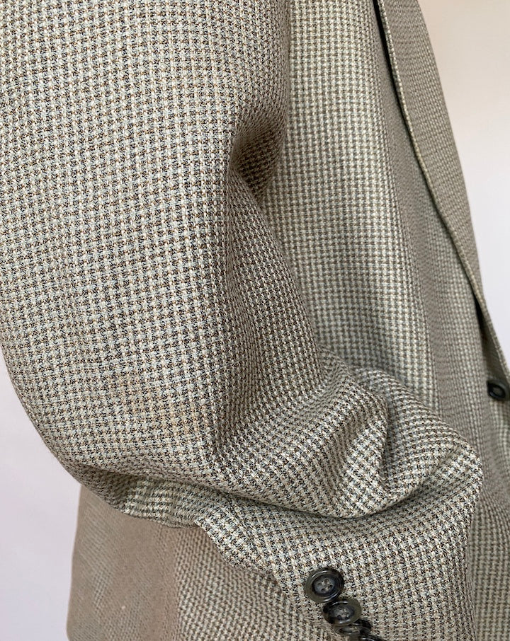 VINTAGE OVERSIZED LIGHT BEIGE BLAZER 580-3