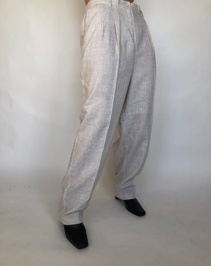 Vintage Oversized Oat Trouser 336