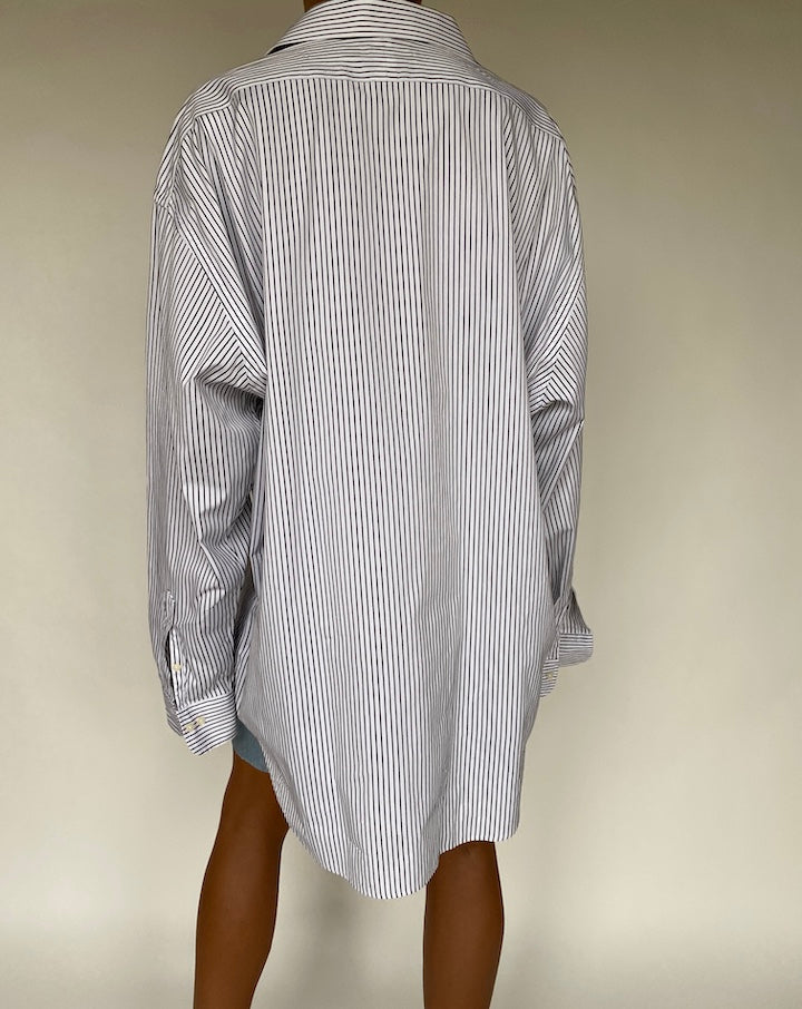 VINTAGE OVERSIZED RALPH LAUREN STRIPED SHIRT 775-2