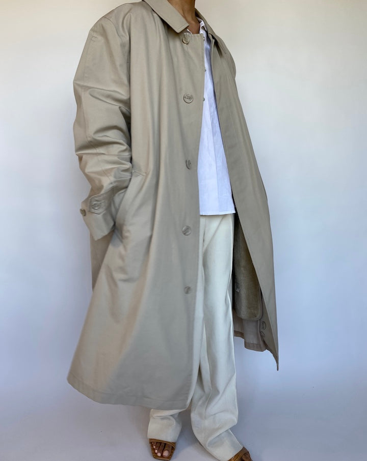 VINTAGE OVERSIZED SAGE COAT 576-3