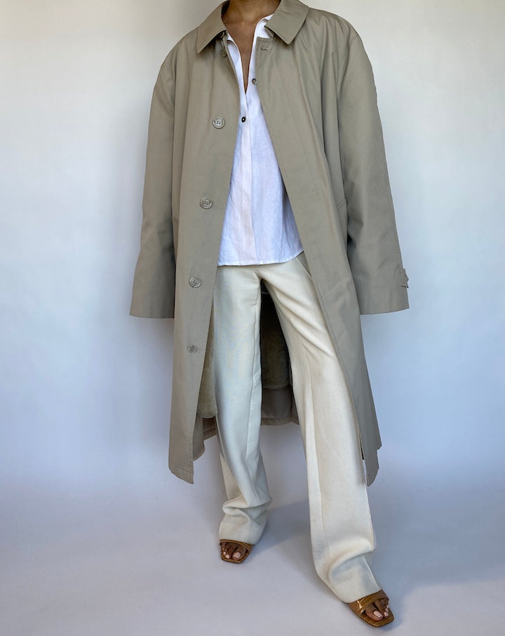 VINTAGE OVERSIZED SAGE COAT 576-5