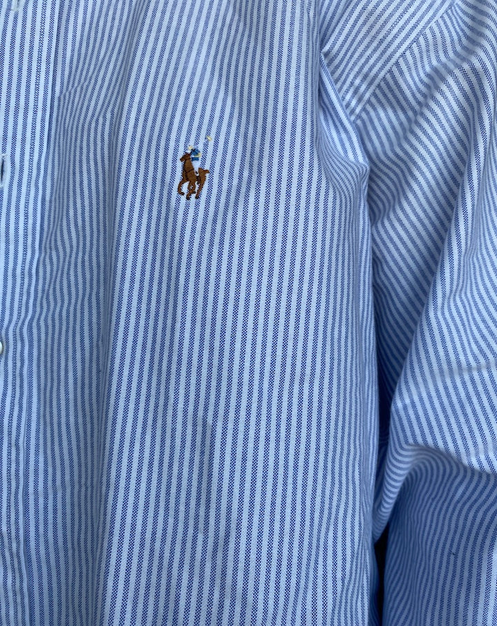 VINTAGE OVERSIZED STRIPED RALPH LAUREN SHIRT 483-2