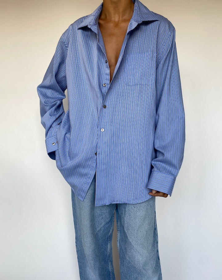VINTAGE OVERSIZED STRIPED SHIRT 1364-2