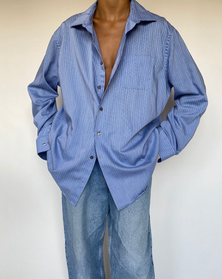 VINTAGE OVERSIZED STRIPED SHIRT 1364-3