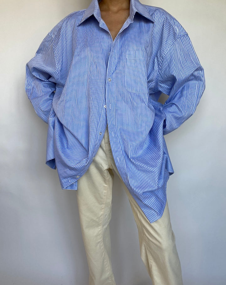 VINTAGE OVERSIZED STRIPED SHIRT 616-4