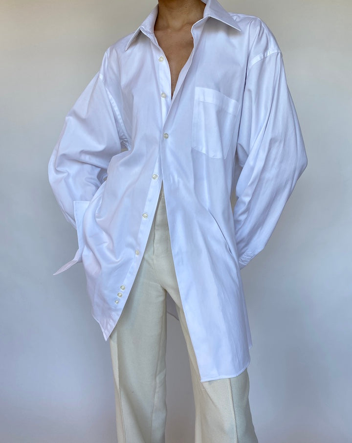 VINTAGE OVERSIZED WHITE SHIRT 567-4