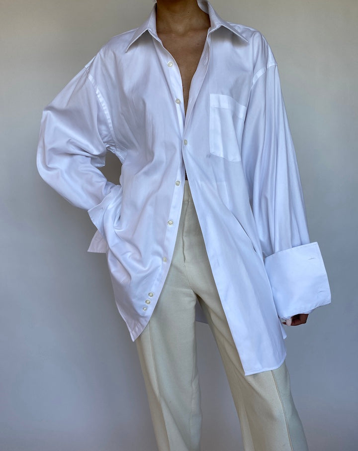 VINTAGE OVERSIZED WHITE SHIRT 567-5