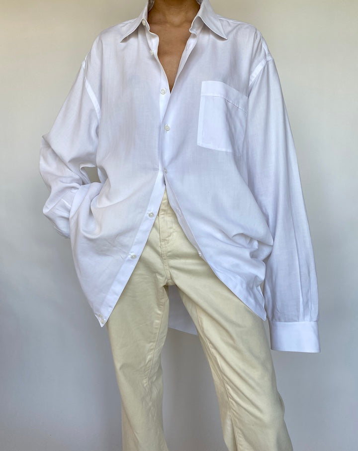 VINTAGE OVERSIZED WHITE SHIRT 617-3