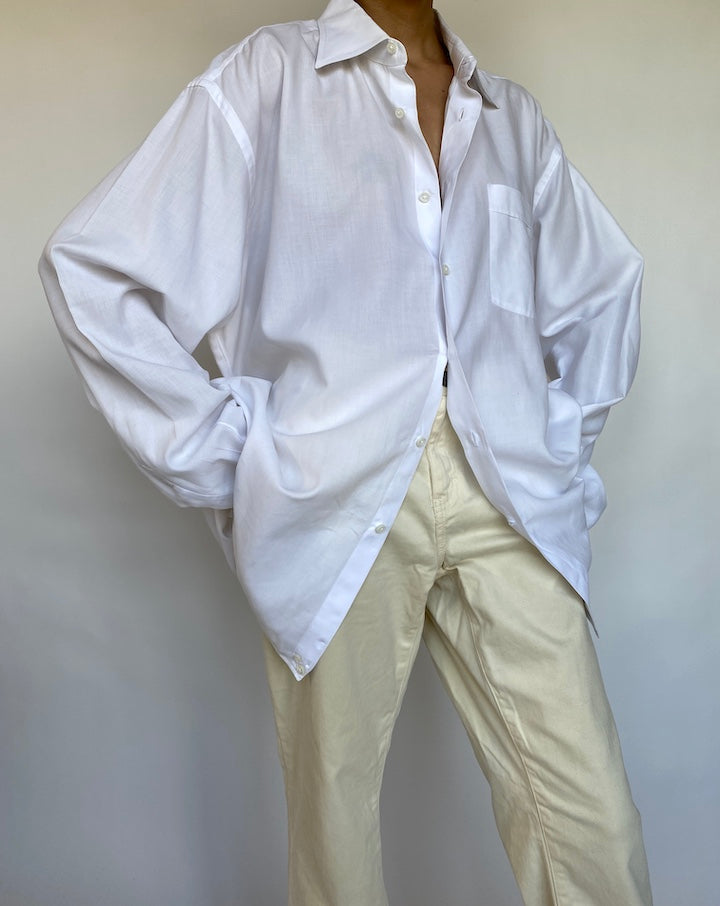 VINTAGE OVERSIZED WHITE SHIRT 617-4