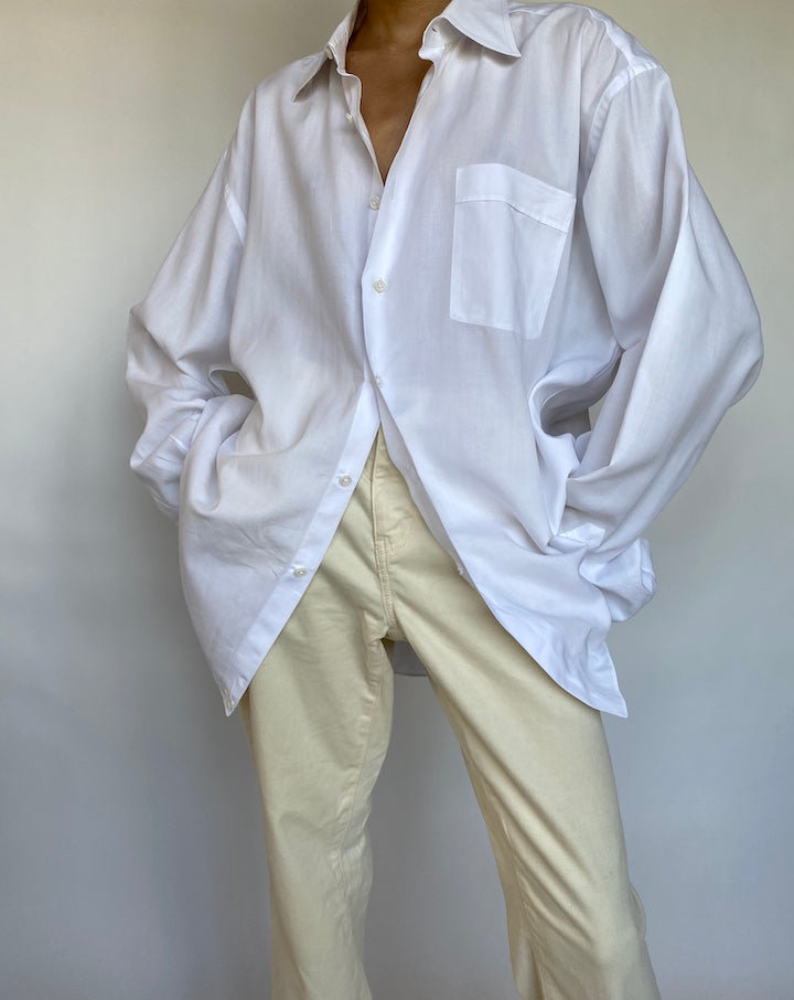 VINTAGE OVERSIZED WHITE SHIRT 617-5