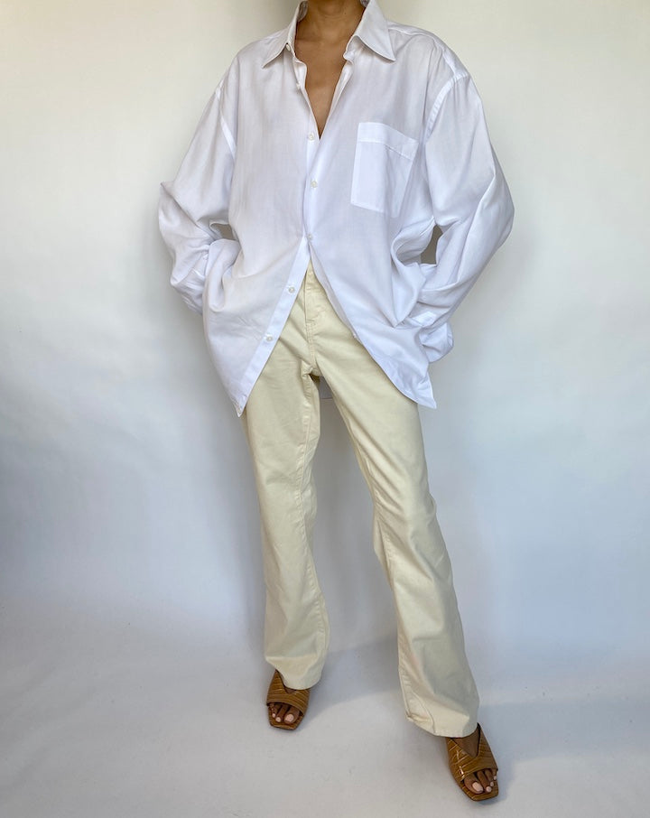 VINTAGE OVERSIZED WHITE SHIRT 617-6