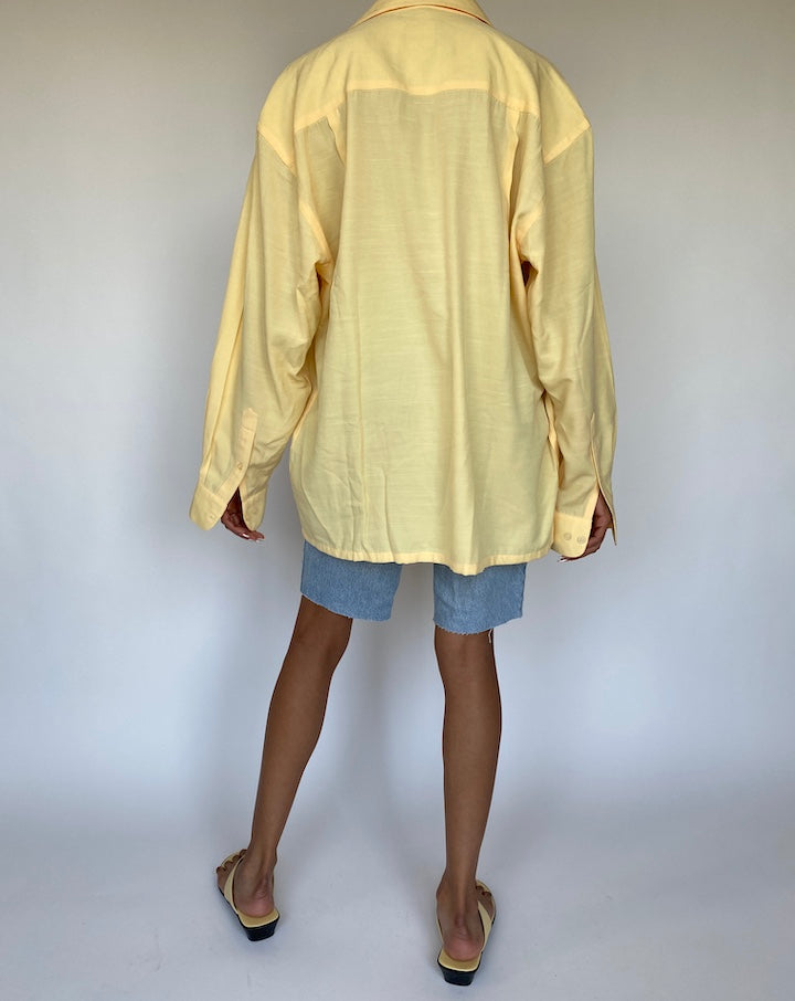 VINTAGE OVERSIZED YELLOW SHIRT 855-2