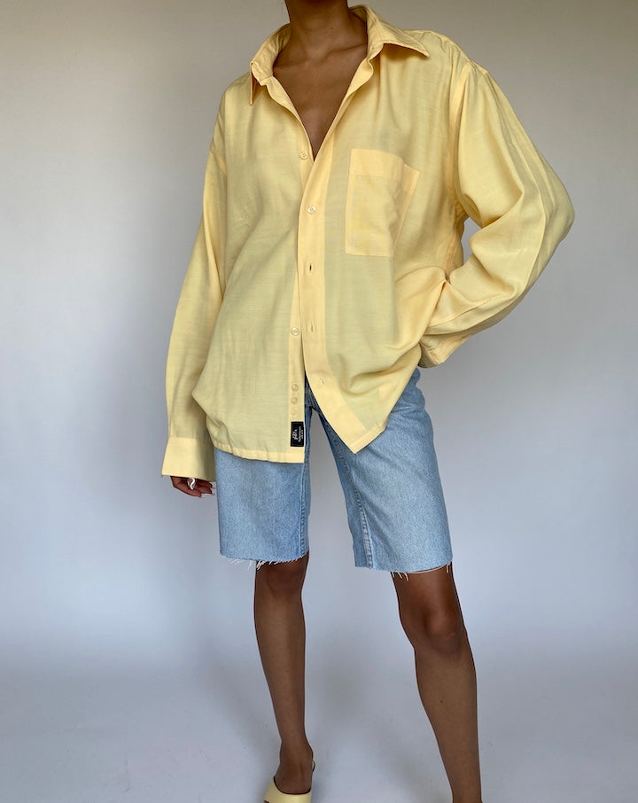 VINTAGE OVERSIZED YELLOW SHIRT 855-3