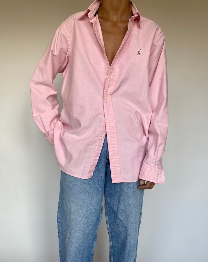 VINTAGE PINK RALPH LAUREN SHIRT 1360-2