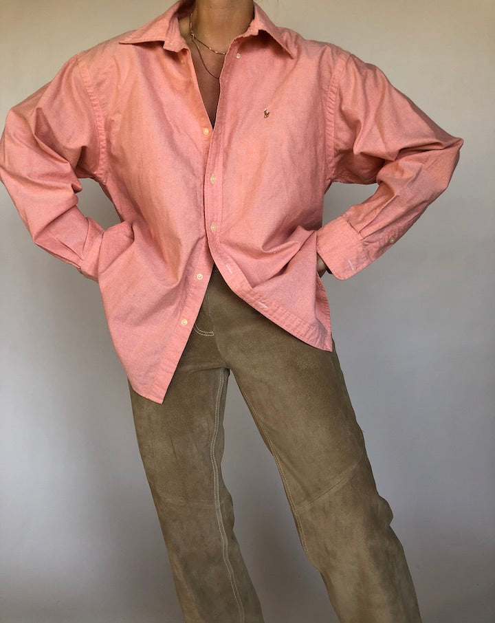 VINTAGE PINK RALPH LAUREN SHIRT 326 3