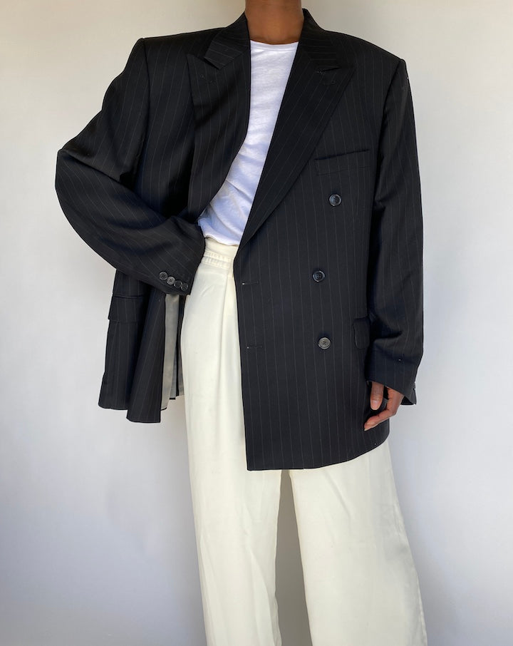 VINTAGE PINSTRIPED BLAZER 1200-3