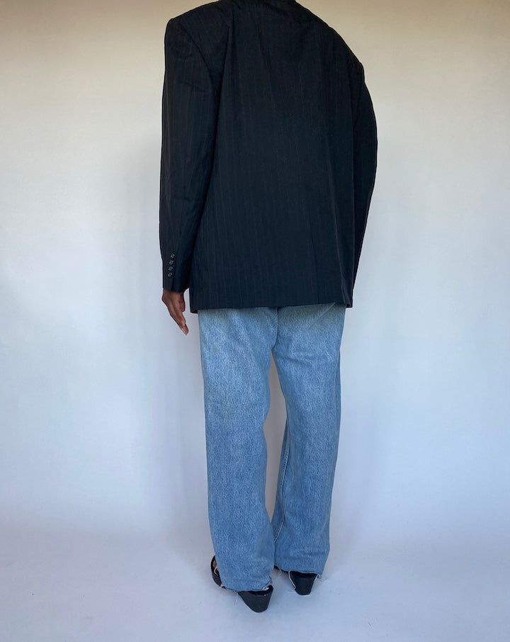 VINTAGE PINSTRIPED BLAZER 1300-2