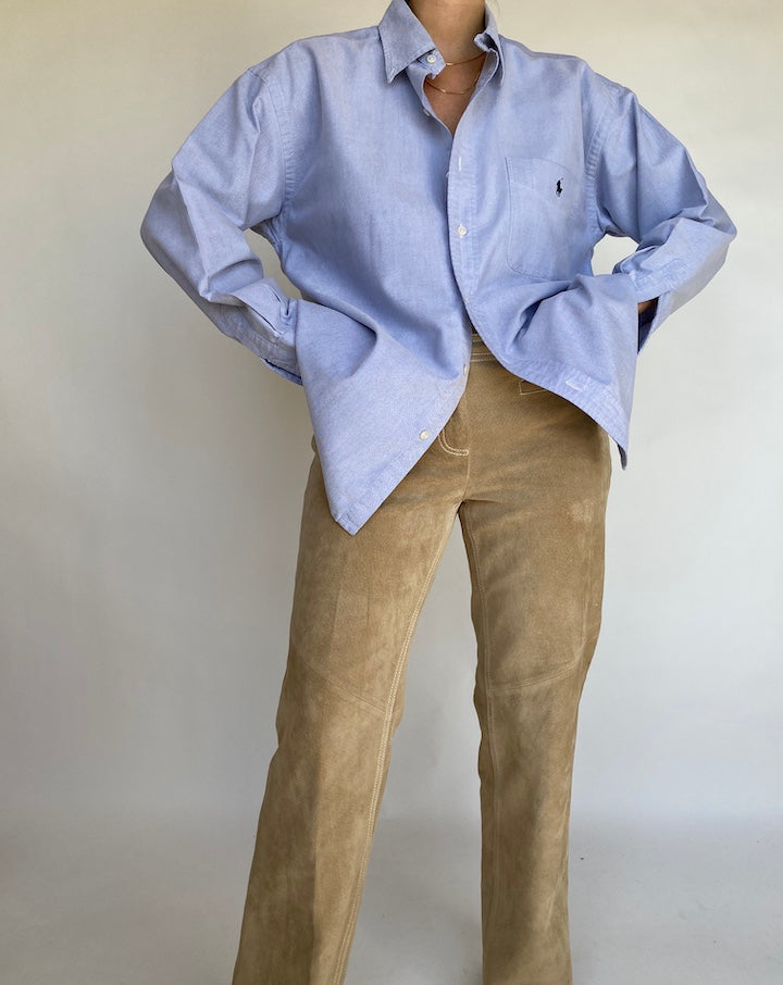 VINTAGE RALPH LAUREN LIGHT BLUE SHIRT 5
