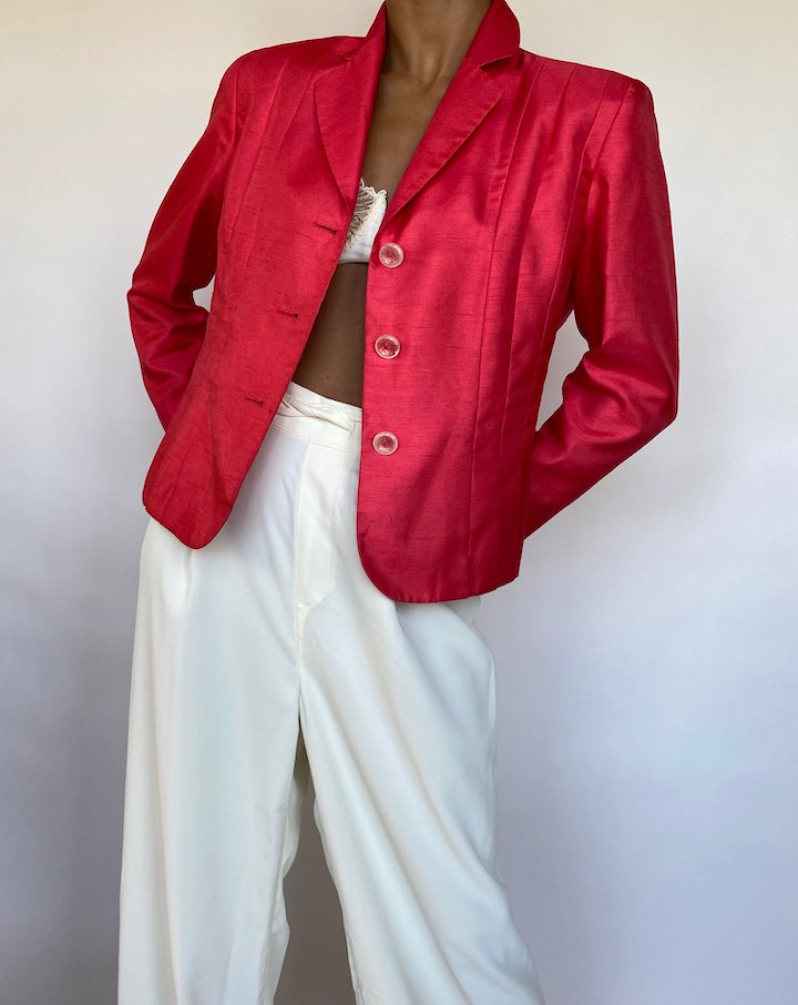 VINTAGE RED JACKET-BLAZER 710-3