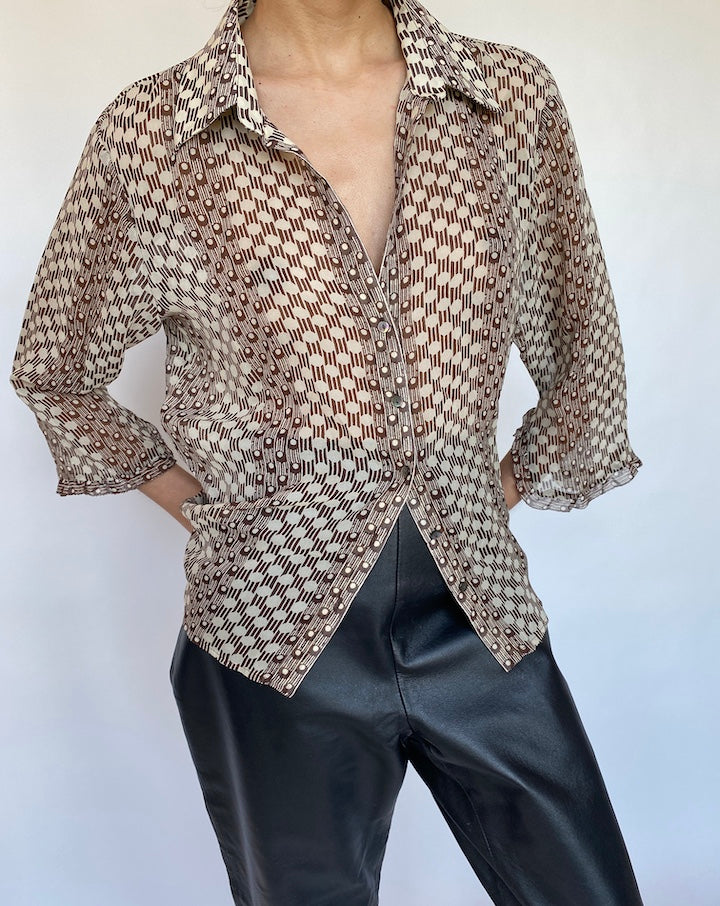 VINTAGE SILK BLOUSE 550-3