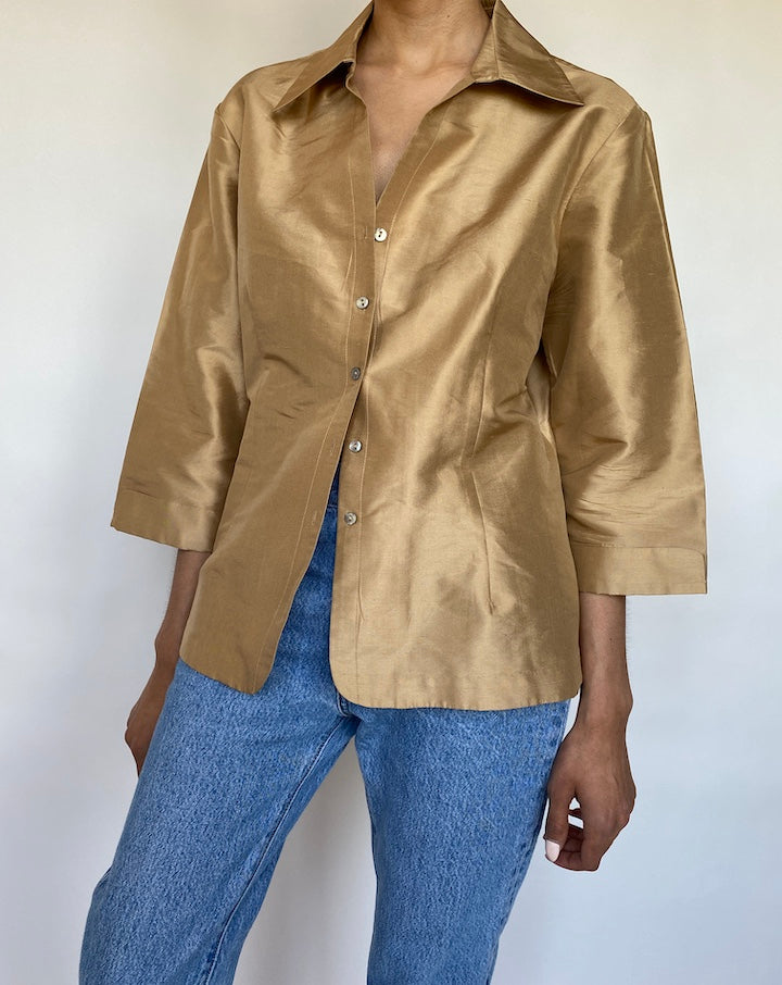 VINTAGE SILK SHIRT 603-2