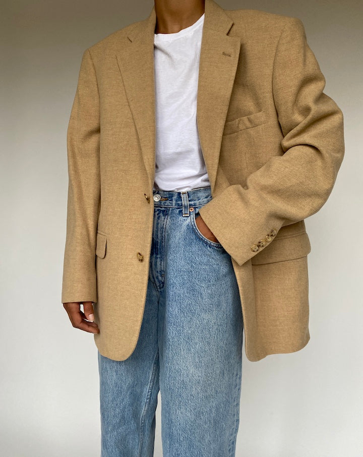 VINTAGE SLIGHTLY OVERSIZED WOOL BLAZER 1215-3