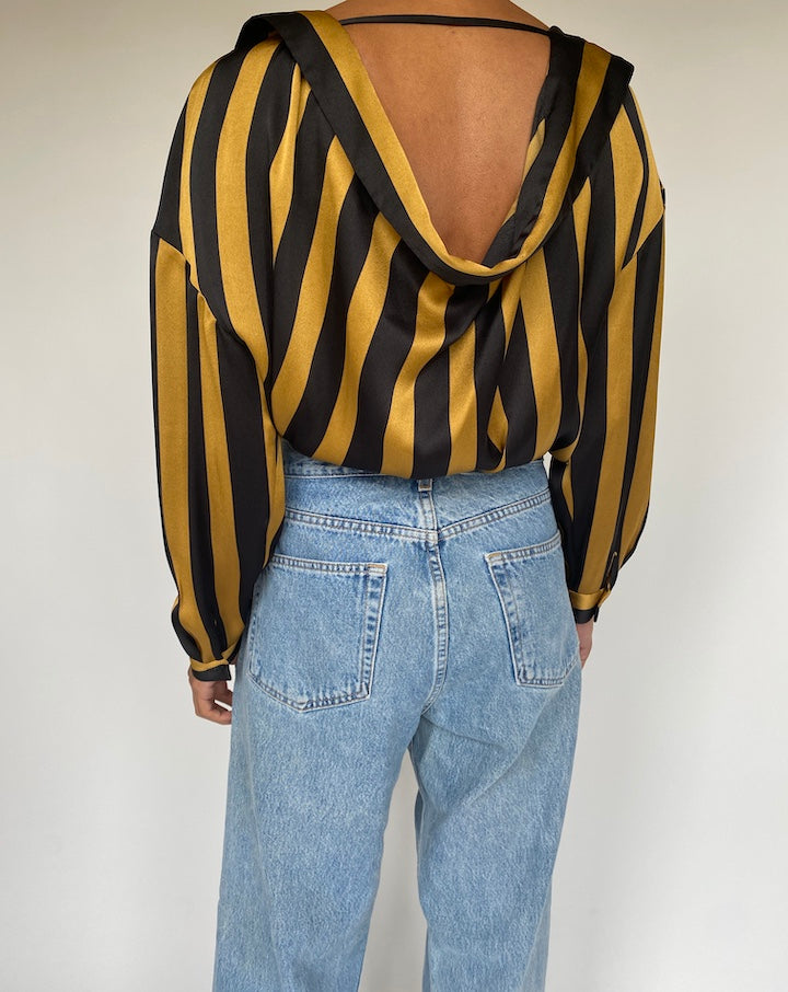 VINTAGE STRIPED BLOUSE BY MALENE BIRGER 1275-2