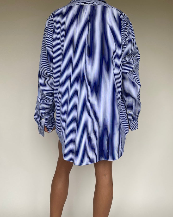 VINTAGE STRIPED BLUE RALPH LAUREN SHIRT 1037-2