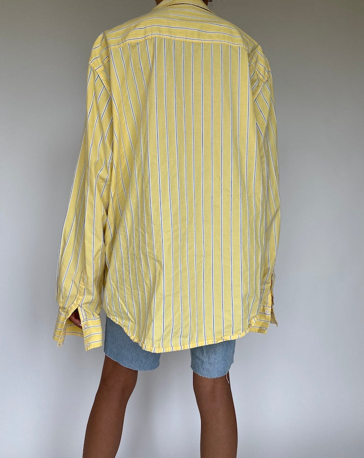 VINTAGE STRIPED YELLOW SHIRT 847-2