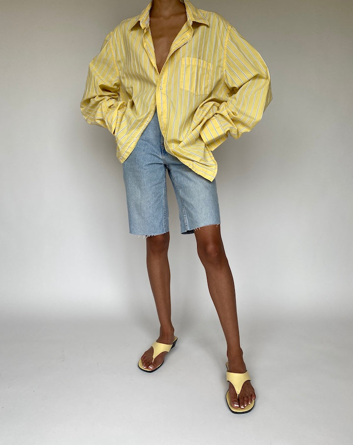 VINTAGE STRIPED YELLOW SHIRT 847-4