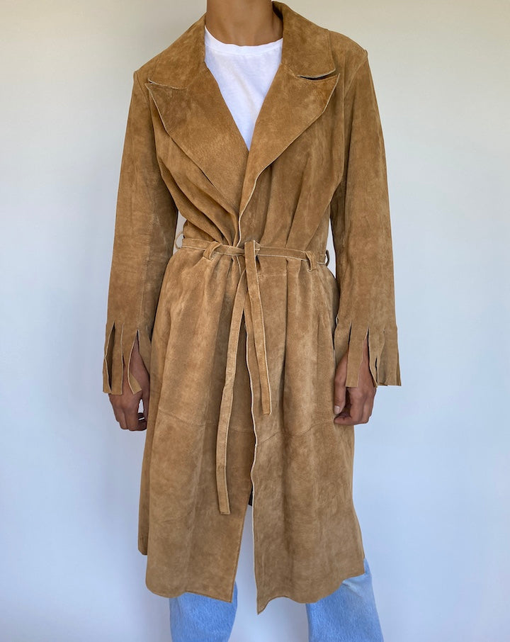 VINTAGE SUEDE COAT 980-2
