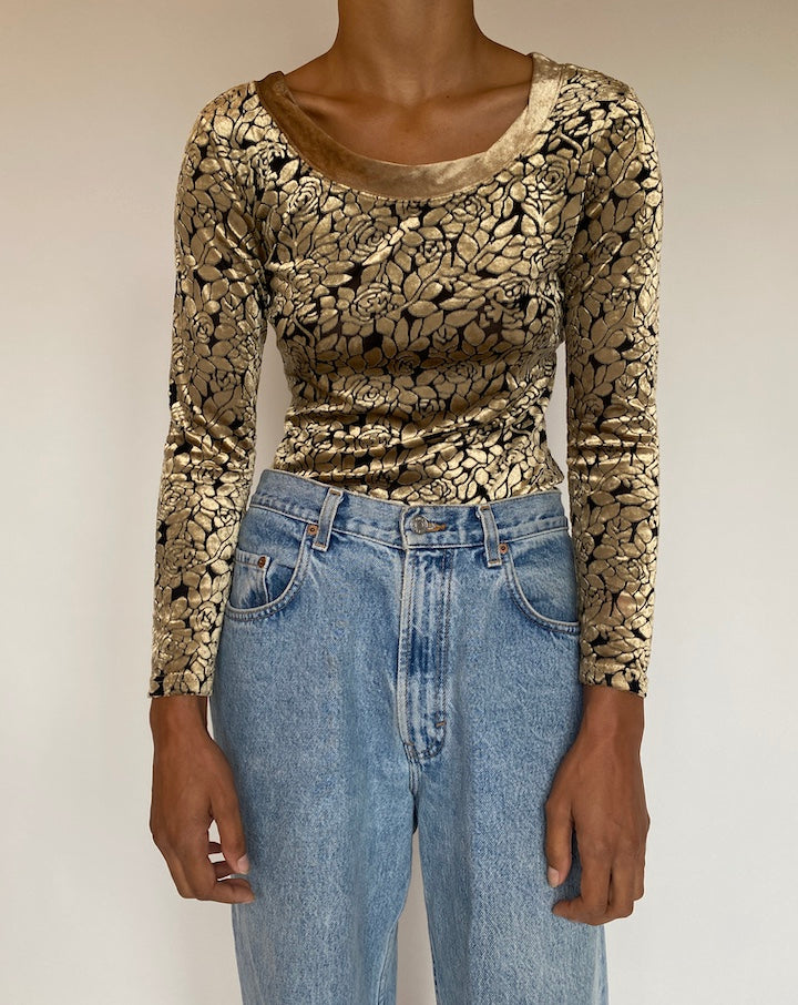 VINTAGE VELVET TOP 254-2