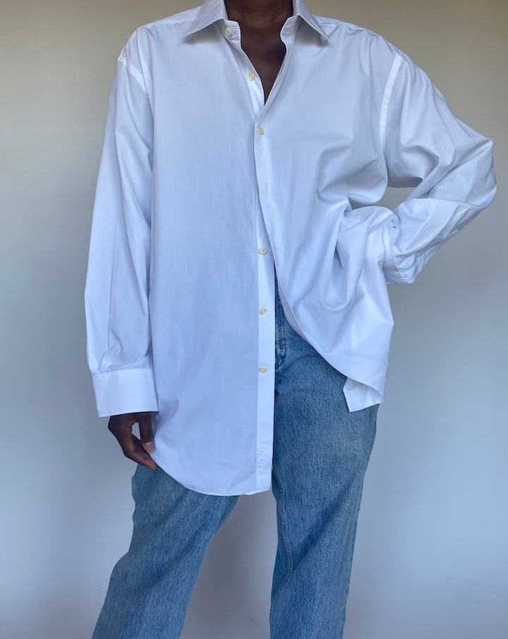 VINTAGE WHITE COTTON SHIRT 1310-2