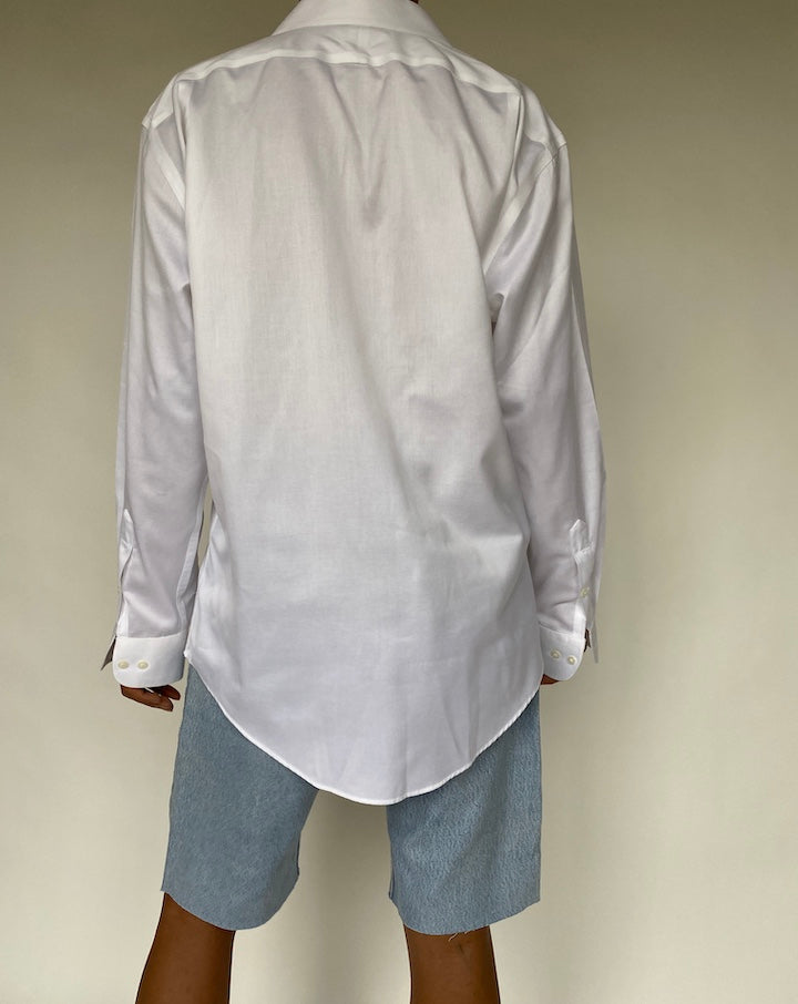 VINTAGE WHITE COTTON SHIRT 787-2