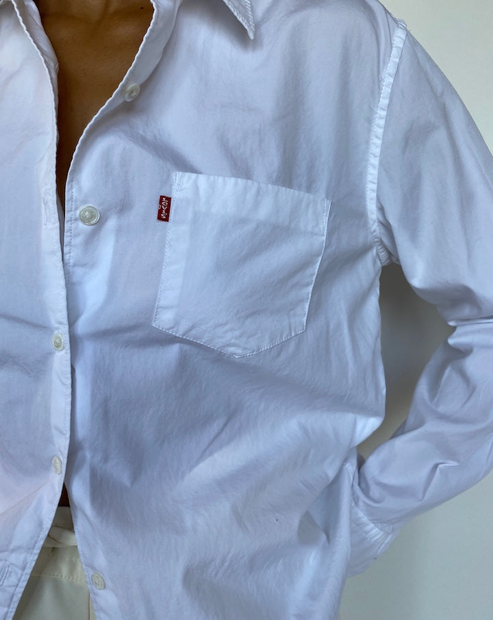 VINTAGE WHITE LEVIS SHIRT 683-4