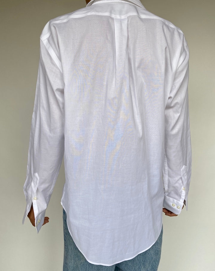 VINTAGE WHITE RALPH LAUREN SHIRT 720-2