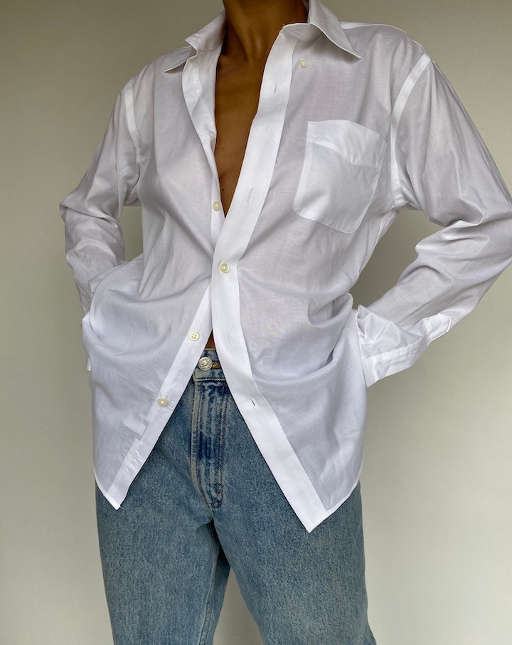 VINTAGE WHITE RALPH LAUREN SHIRT 720-3