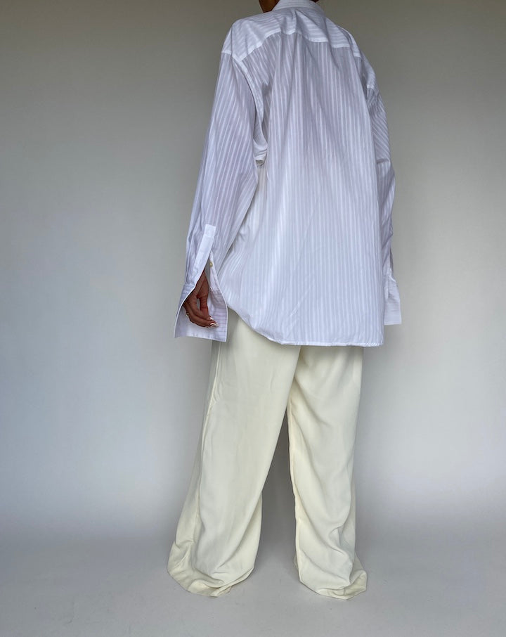 VINTAGE WHITE STRIPED SHIRT 878-2