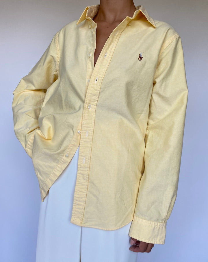 VINTAGE YELLOW RALPH LAUREN SHIRT 1090-3