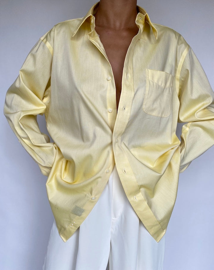 VINTAGE YELLOW RALPH LAUREN SHIRT 734-3