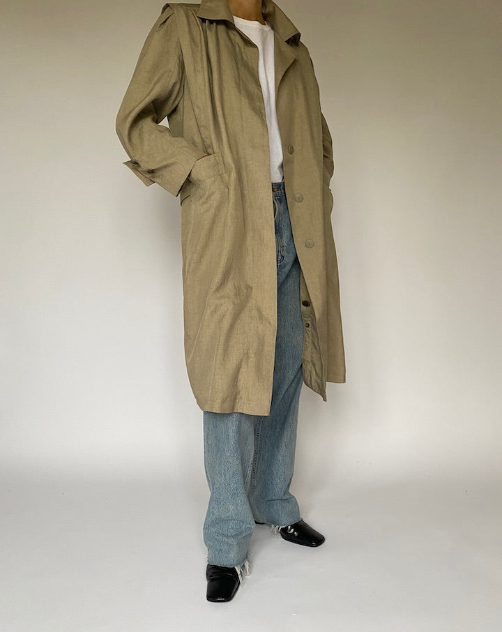 Vintage Beige Long Coat 4384
