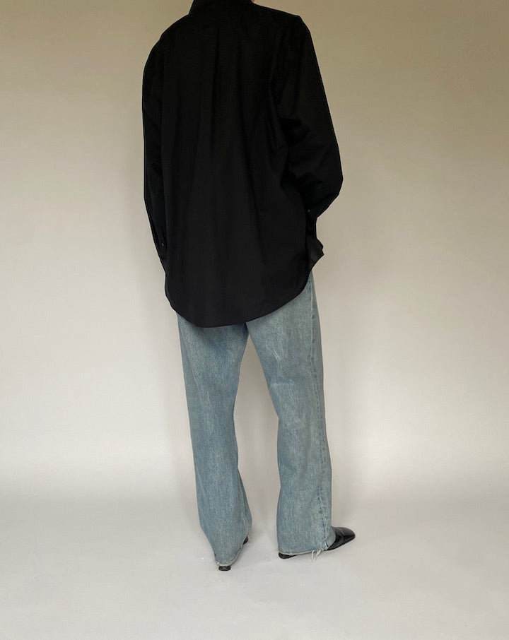 Vintage Oversized Black Shirt 5309