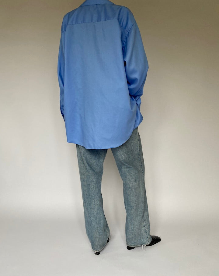 Vintage Oversized Blue Shirt 5252