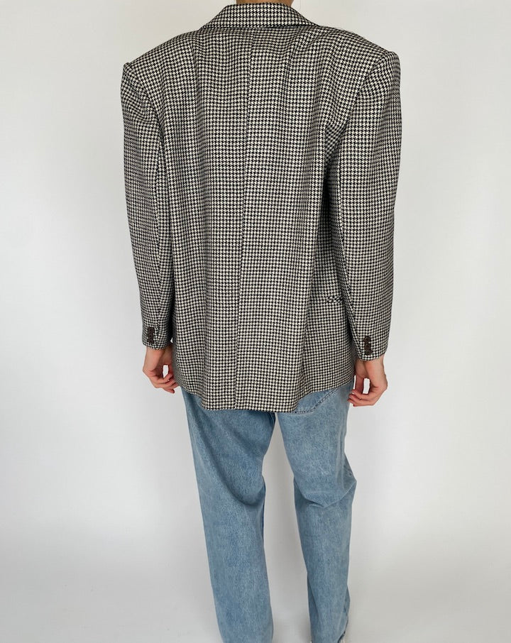 Vintage Houndstooth Blazer 5043