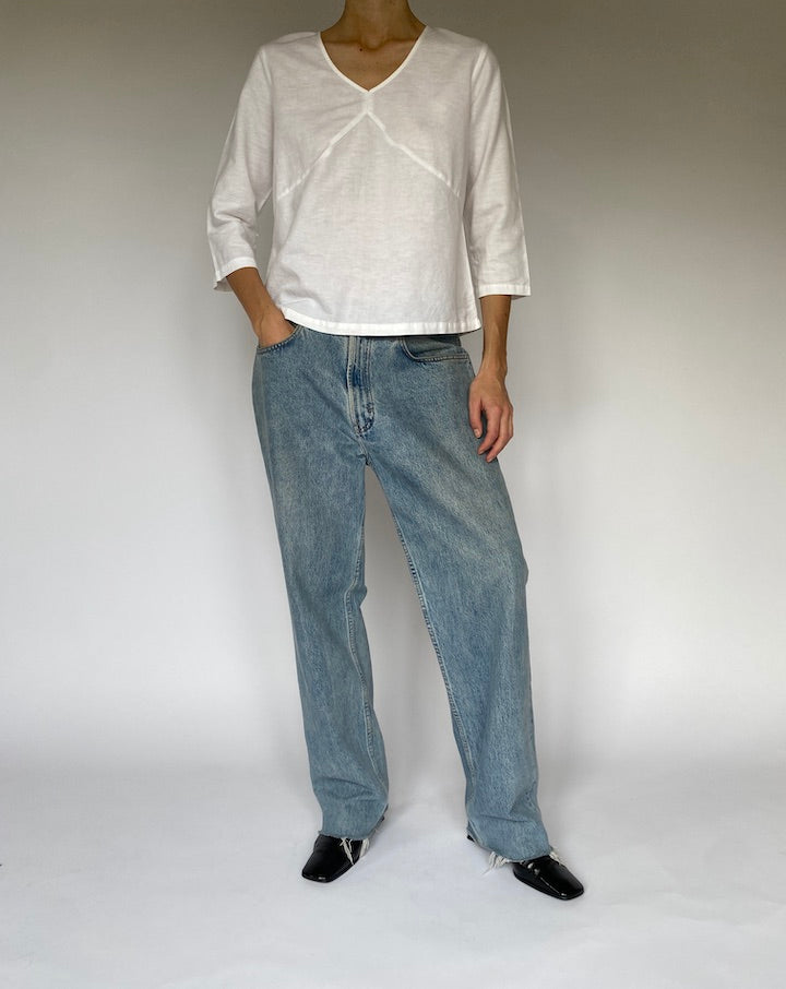 Vintage Linen and Cotton Top 5320