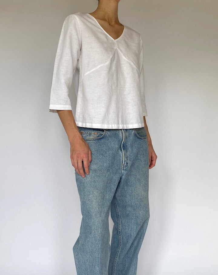 Vintage Linen and Cotton Top 5320
