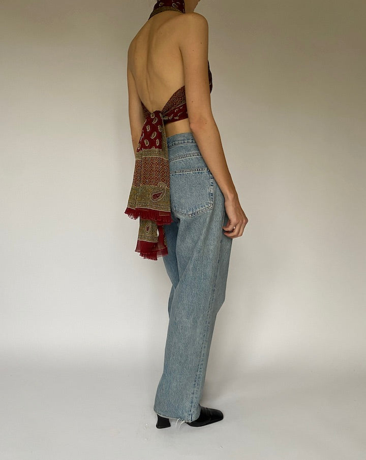 Vintage Scarf Top 4826